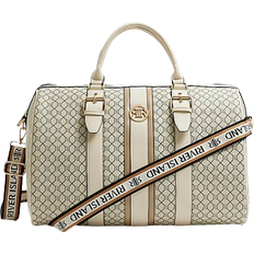 Weekend Bags River Island Monogram Travel Bag - Beige