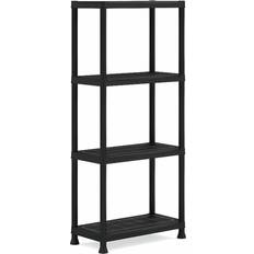 Keter Plus Black Shelving System 60x135cm