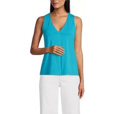 Lands' End Tank Tops Lands' End Women's Lightweight Jersey Pleated Tank Top