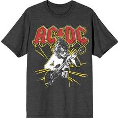 PacSun Women's ACDC Yellow Spark T-Shirt in Gray Gray