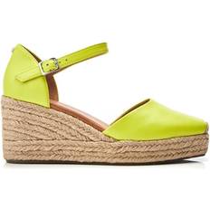 Green - Women Espadrilles Moda In Pelle Gialla - Lime Green