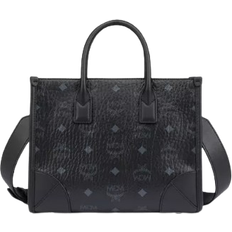 MCM Munchen Visetos Tote Bag - Black