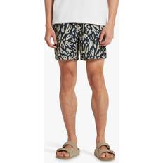 Clothing FARAH Colbert Reef Print Swim Shorts, Navy/Multi