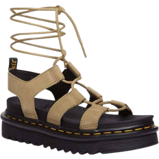 Beige - Women Slippers & Sandals Dr. Martens Nartilla Gladiator Sandals - Savannah Tan/Tumbled Nubuck