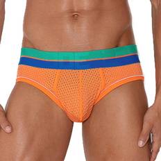 Men - Running Men's Underwear CODE22 Bright Mesh Brief Orange