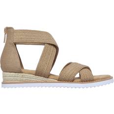 Zipper Sandals Skechers Bobs Desert Kiss - Tan