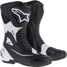 Motorcycle Boots Alpinestars SMX S Boots Black/White Woman, Man