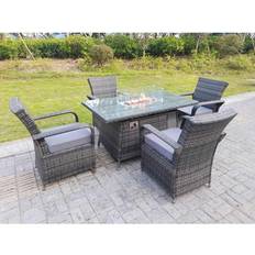 Fimous 4-seat Patio Dining Set, 1 Table incl. 4 Chairs