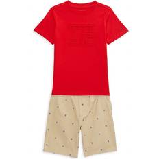 Tommy Hilfiger Boys Other Sets Tommy Hilfiger Toddler Signature Tee Printed Shorts Set - Red