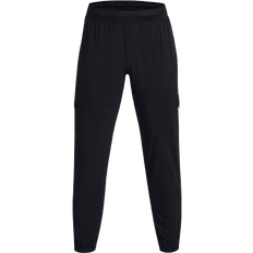 Water Repellent Trousers & Shorts Under Armour Men's Stretch Woven Cargo Pants - Black/Pitch Gray