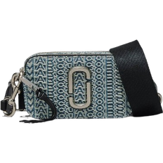 Marc Jacobs Unisex Crossbody Bags Marc Jacobs The Washed Monogram Denim Snapshot - Sun Faded Denim