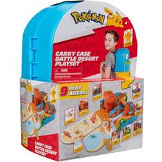 Pokemon battle figure Pokémon Carry Case Battle Desert Playset