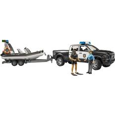 Bruder RAM 2500 Police Pickup with L+S Module Trailer & Boat 02507