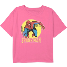 Marvel Gir's Spiderman Graphic T-shirt - Pink