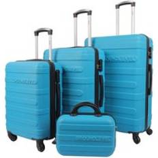 4 Wheels Suitcase Sets Groundlevel Regency Hard Shell Luggage - Set of 4