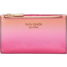 Kate Spade Morgan Ombre Leather Small Slim Bifold Wallet Melon Ball