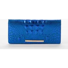 Brahmin Ady Melbourne Leather Wallet Cobalt Pot