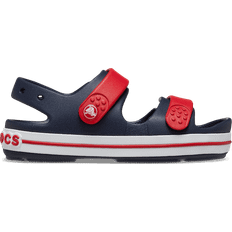 Sandals Children's Shoes Crocs Kid's Crocband Cruiser - Navy/Varsity Red