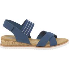 Wide Fit Sandals Skechers Bobs Desert Kiss Shore Enough - Navy