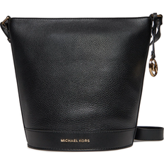 Michael Kors Bucket Bags Michael Kors Townsend Medium Pebbled Leather Messenger Bag - Black