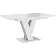 Wood Dressing Tables Perspectives Solid Extendable Shiny White Dressing Table 80x120cm