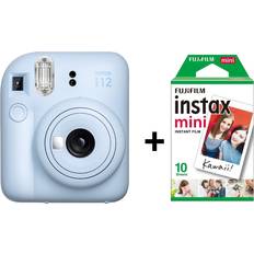 62 x 46 mm (Instax Mini) Analogue Cameras Fujifilm Instax Mini 12 Pastel Blue + 10 Instant Films