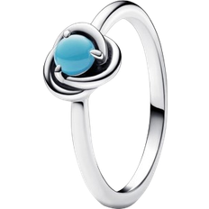 Pandora December Eternity Circle Ring - Silver/Turquoise