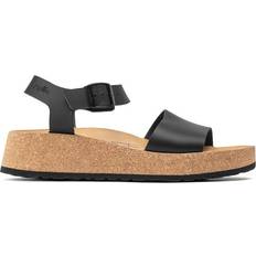 Birkenstock Wedge Sandals Birkenstock Glenda Leather - Black