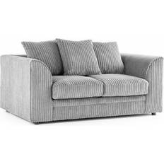 Debenhams Luxor Jumbo Silver Sofa 150cm 2 Seater