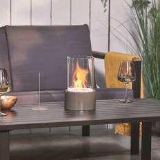 Grey Fireplaces VonHaus Round Bioethanol Tabletop Fireplace