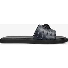 Kurt Geiger Men Slides Kurt Geiger Men's Sandal Navy Leather Oscar