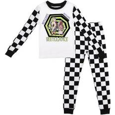 BioWorld Youth Black Beetlejuice Long Sleeve T-Shirt & Pants Sleepwear Set