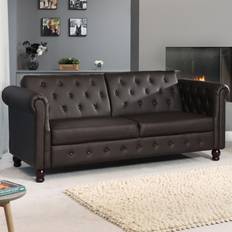 Artemis Home Sherburn Brown Sofa 217cm 3 Seater