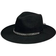 Marcus Adler MARCUS ADLER Straw Panama Hat in Black