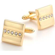 Metal Cufflinks Charles william gold cufflinks dazzle design wedding gift stock