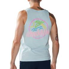 Chubbies Men's The Neon Dream Logo Graphic Tank Light/Pastel Blue