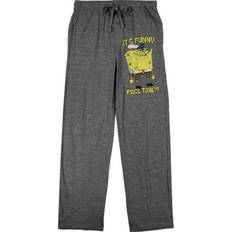 BioWorld Men's Graphite SpongeBob SquarePants Funny Face Time Pajama Pants