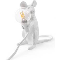 Seletti Table Lamps Seletti Mouse Mac White Table Lamp 12cm