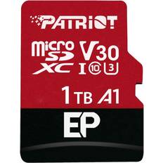 Class 10 - microSDXC Memory Cards Patriot EP Series MicroSDXC Class 10 UHS-I U3 V30 A1 100/80MB/s 1TB +SD Adapter