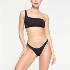 XXL Swimsuits SKIMS One Shoulder Top Black Signature Onyx