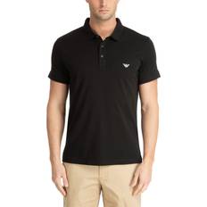 Armani Essential Short Sleeve Polo Shirt - Black