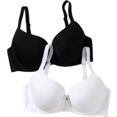 Shein Plus 2pcs Solid Underwire Push Up Bra