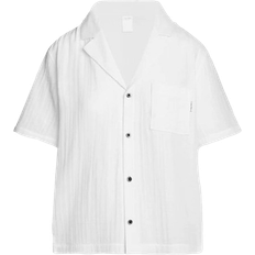 White - Women Pyjamas Calvin Klein S/S Button Down - White