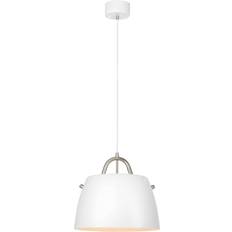 Markslöjd Spin White/Steel Pendant Lamp 38.5cm