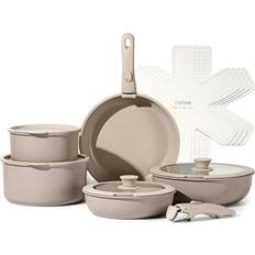 Carote Nonstick Cookware Set with lid 15 Parts