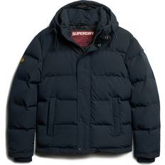 Superdry Everest Short Hooded Puffer Jacket - Nordic Chrome Navy