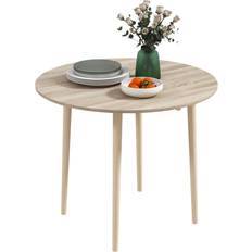 Homcom Folding Natural Dining Table 89cm