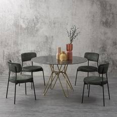 Round Dining Sets Ihome And Furnishing Black Dining Set 120cm