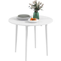 Homcom Folding White Dining Table 89cm