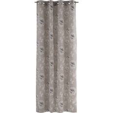 BigBuy Home Curtain Grey Flowers